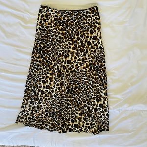 Express cheetah skirt